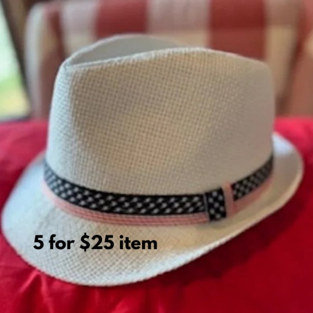 Womens White Fedora